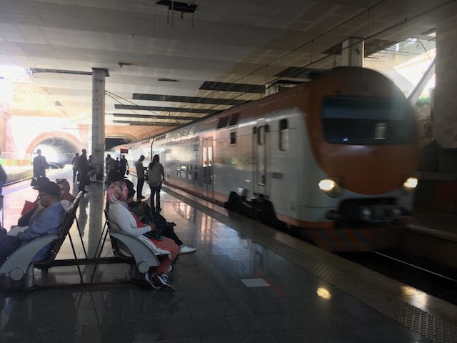 Rabat train station platform